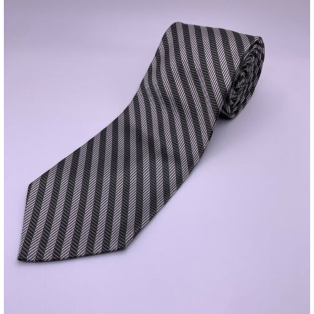 Wallachs Vintage All Silk Green/Gray Multi SKINNY Men's Neck Tie